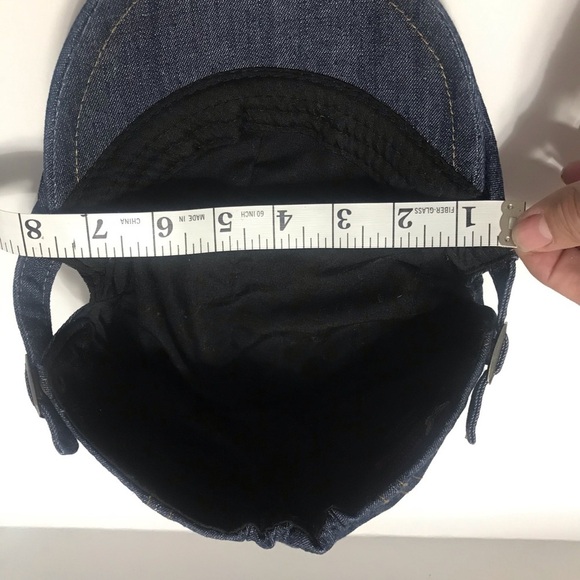 Newsboy Flat Cap Washed Denim 100% Cotton One Size - Picture 7 of 10